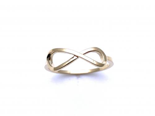 9ct Yellow Gold Infinity Ring