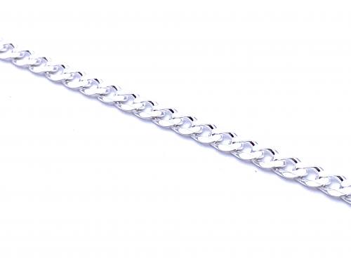 Silver Light Curb Bracelet 7 Inch