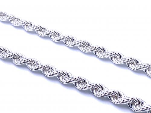 Silver Rope Chain 22 Inch