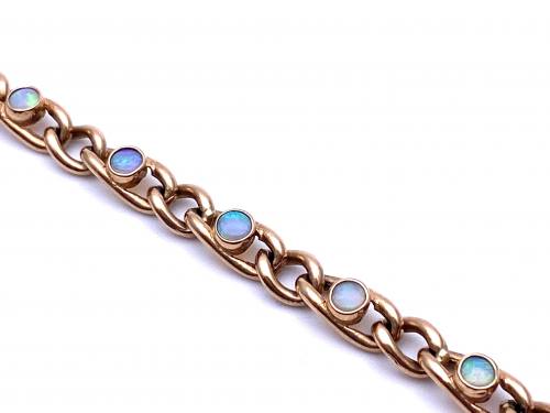 9ct Rose Gold Opal Bracelet