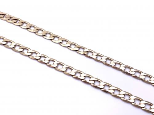 9ct Yellow Gold Curb Chain 20 Inch