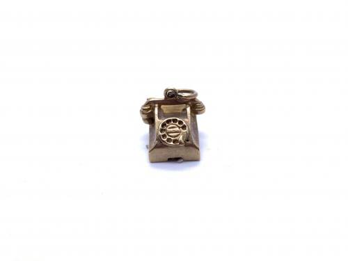 9ct Yellow Gold Traditional Phone Charm