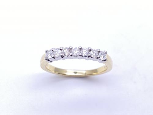9ct Yellow Gold Diamond Eternity Ring 0.50ct