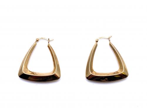 9ct Yellow Gold Handbag Hoop Earrings