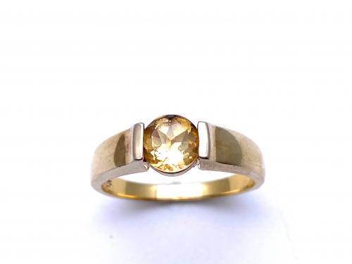 925 Gold Plated CZ Solitaire Ring