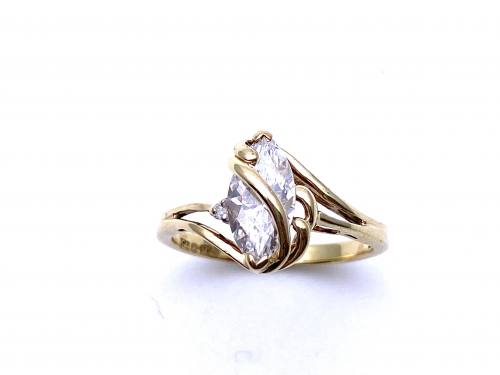 9ct Yellow Gold Marquise CZ Ring