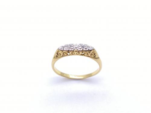 An Old Diamond 5 Stone Eternity Ring