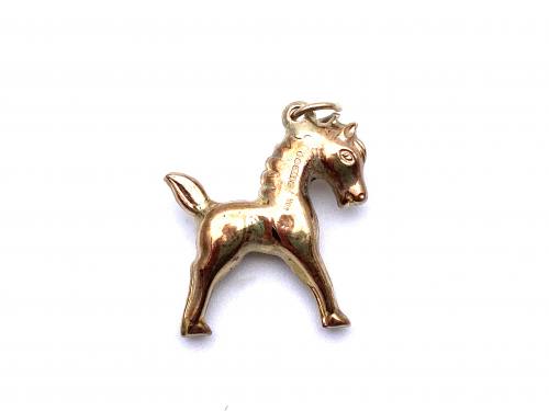 9ct Yellow Gold Horse Charm