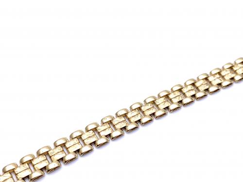 9ct Yellow Gold Fancy Flat Bracelet