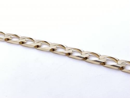 9ct Yellow Gold Curb Bracelet 8 1/2inch