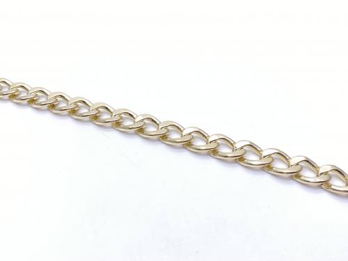 9ct Yellow Gold Curb Bracelet 8.5 inch