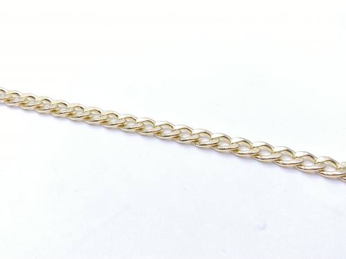 9ct Yellow Gold Curb Bracelet 8.5 inch