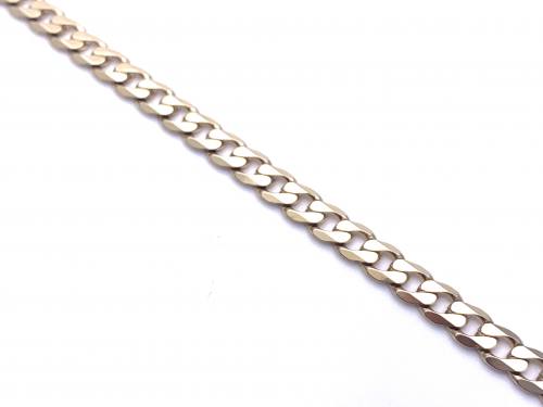 9ct Yellow Gold Curb Bracelet 7.5 inch
