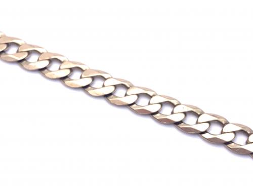9ct Yellow Gold Curb Bracelet 8.5 inch