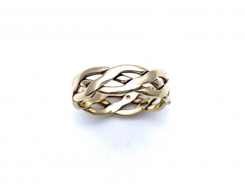9ct Yellow Gold Plaited Ring