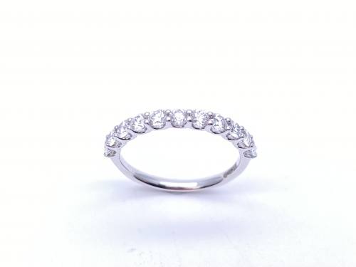 Platinum Diamond Eternity Ring 0.71ct