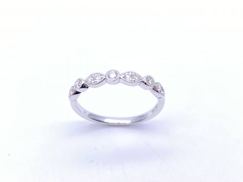 9ct White Gold Diamond Eternity Ring 0.26ct