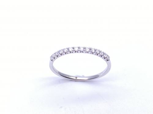 9ct White Gold Diamond Eternity / Wedding Ring
