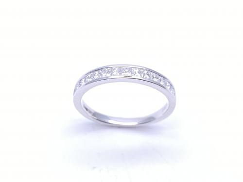 Platinum Princess Cut Diamond Eternity Ring 0.51ct