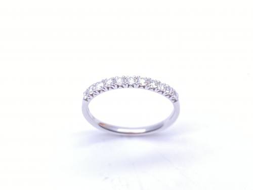 9ct White Gold Diamond Eternity Ring 0.34ct