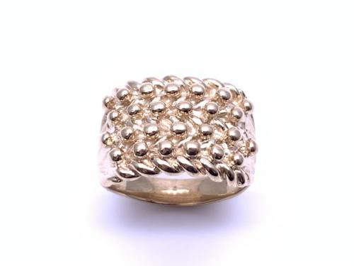 9ct Yellow Gold Gents Heavy Keeper Ring