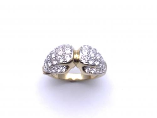 9ct Yellow Gold CZ Boxing Glove Ring