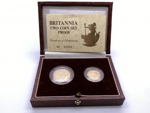 1987 Gold Proof Britannia 2-Coin Set