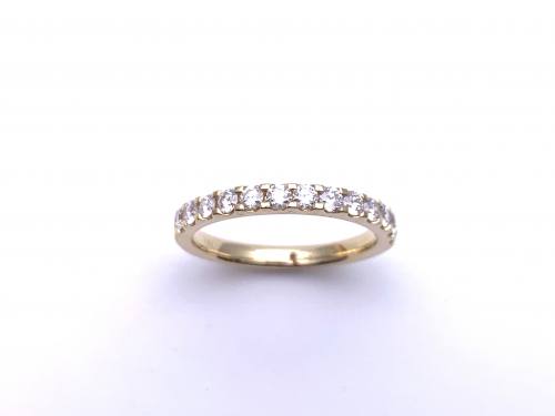 18ct Yellow Gold Diamond Eternity Ring 0.51ct