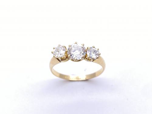 An Edwardian 18ct Diamond 3 Stone Ring 1907