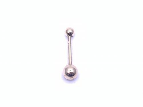 9ct Yellow Gold Barbell