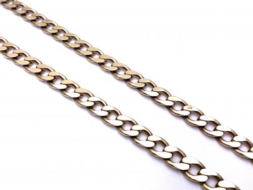 9ct Yellow Gold Curb Necklet 21 Inch
