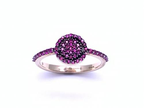 9ct Treated Pink Diamond Cluster Ring