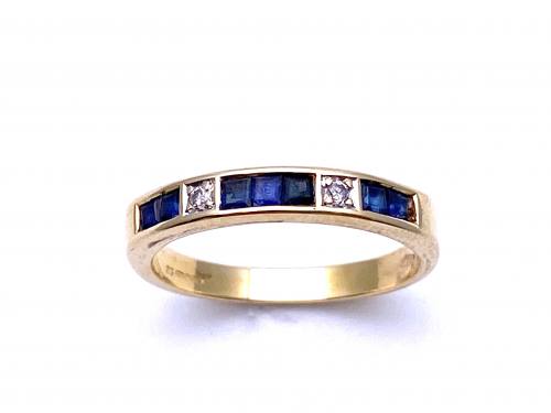 14ct Sapphire & Diamond Eternity Ring