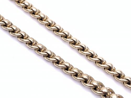 9ct Yellow Gold Rollerball Necklet