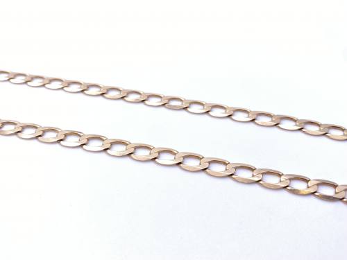 9ct Yellow Gold Curb Chain 24inch