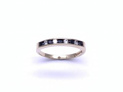 9ct Sapphire & CZ Eternity Ring