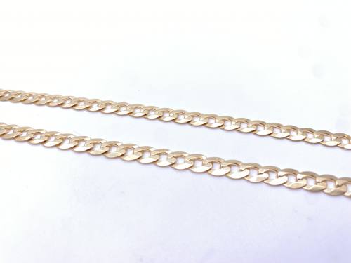 9ct Yellow Gold Curb Chain 20 Inches