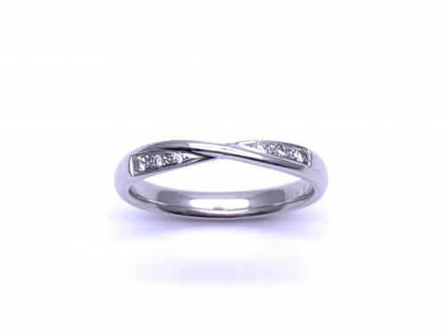 Platinum Diamond Twist Ring