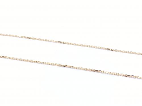 9ct Yellow Gold Trace Chain 22 Inches