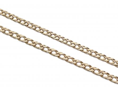 9ct Yellow Gold Double Curb Chain