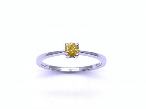 9ct Treated Yellow Diamond Ring