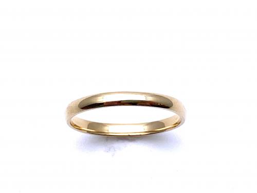 9ct Yellow Gold Wedding Ring 2mm