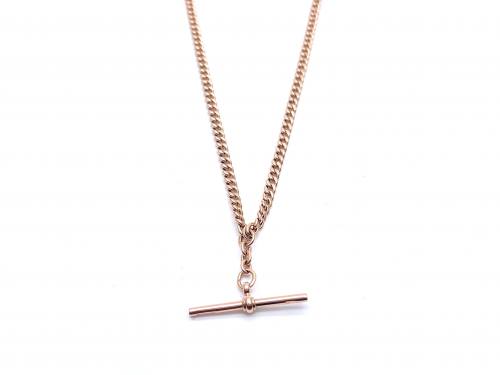 An Old 9ct Rose Gold Albert Watch Chain 15 inch