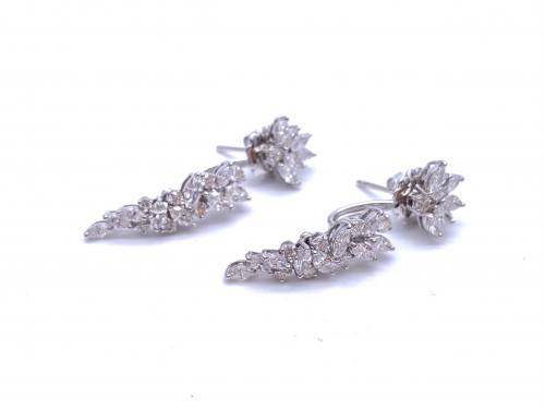 18ct Yeprem Diamond Earrings 2.22ct