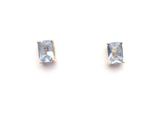 18ct Synthetic Spinel Stud Earrings