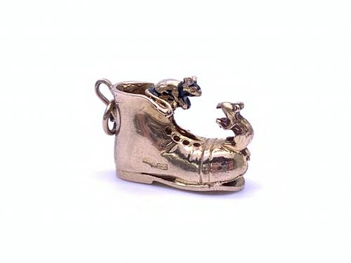 9ct Mice in Old Boot Charm