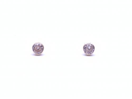 9ct Yellow Gold CZ Solitaire Stud Earrings 4mm