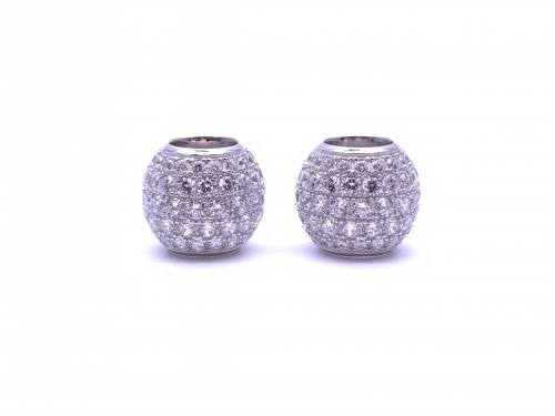 Silver CZ Earring Enhancers/Spheres
