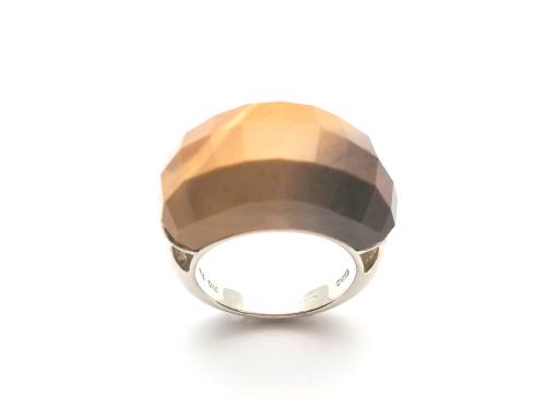 925 Faceted Tiger Eye Ring