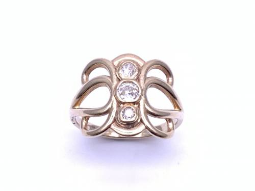 9ct Yellow Gold Diamond Fancy Ring